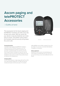 Ascom paging accessories sheet
