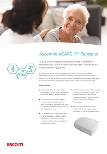 Ascom teleCARE IP 
repeater product sheet