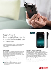 Ascom Myco 3 Produktblatt