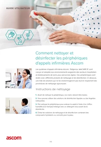 Guide de désinfection des appel malades Ascom